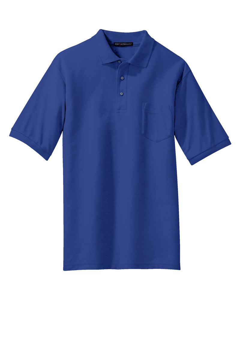 Port Authority Tall Silk Touch Polo with Pocket - Royal