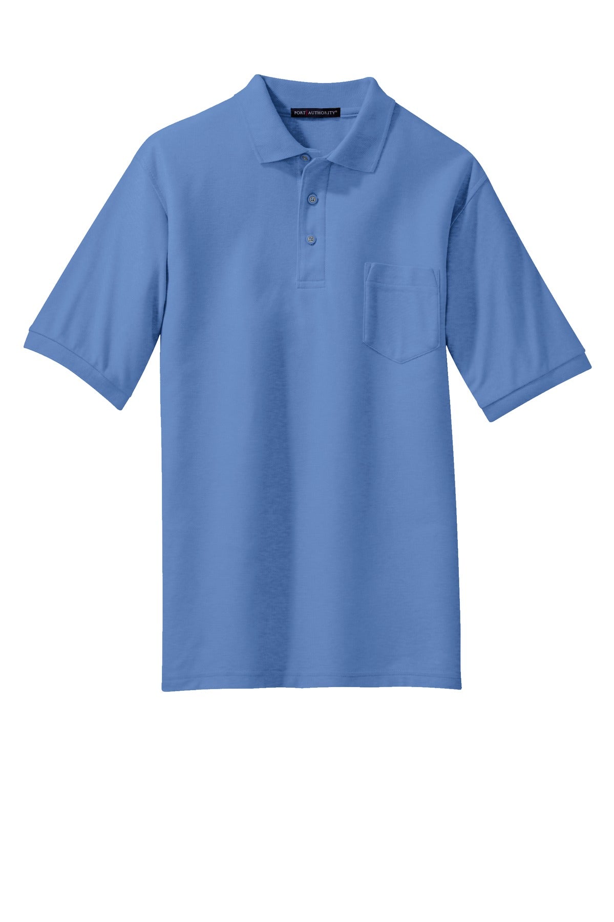 Port Authority Tall Silk Touch Polo with Pocket - Ultramarine Blue