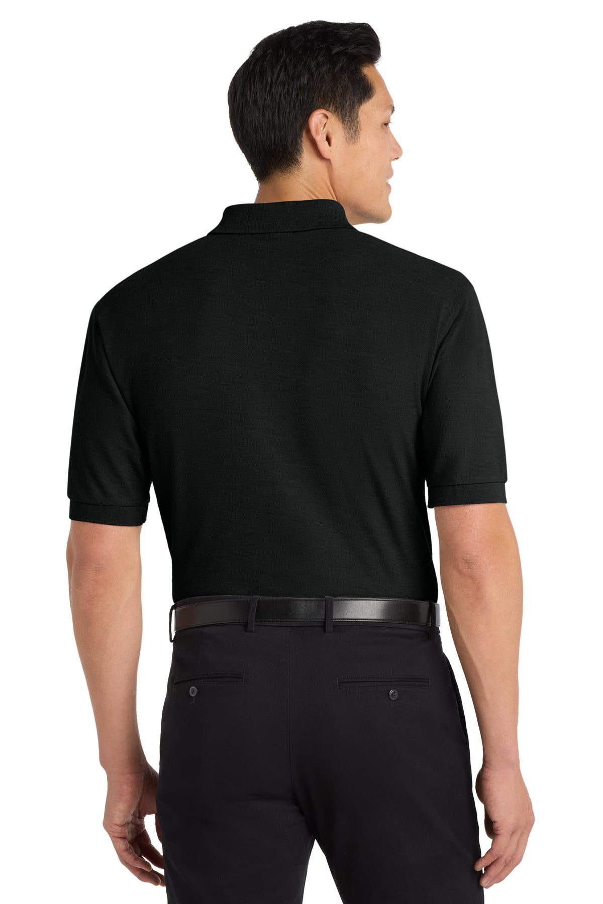 Port Authority Tall Silk Touch Polo - Black