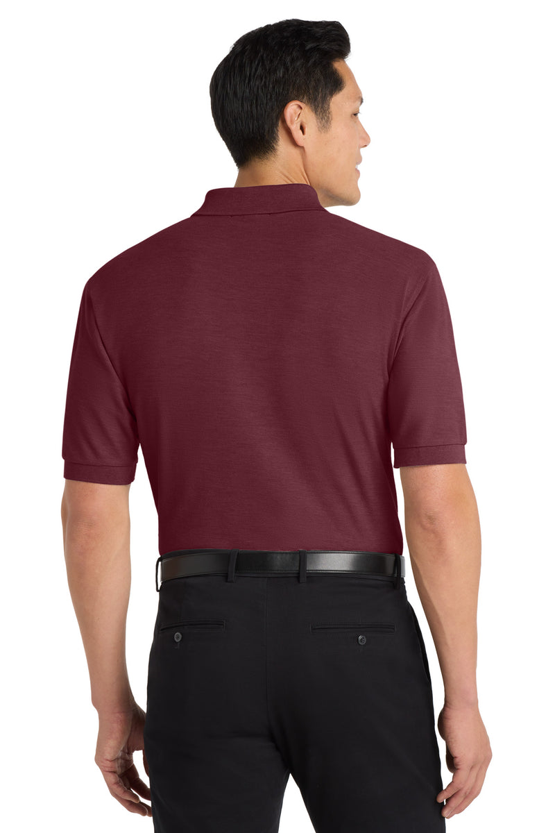 Port Authority Tall Silk Touch Polo - Burgundy