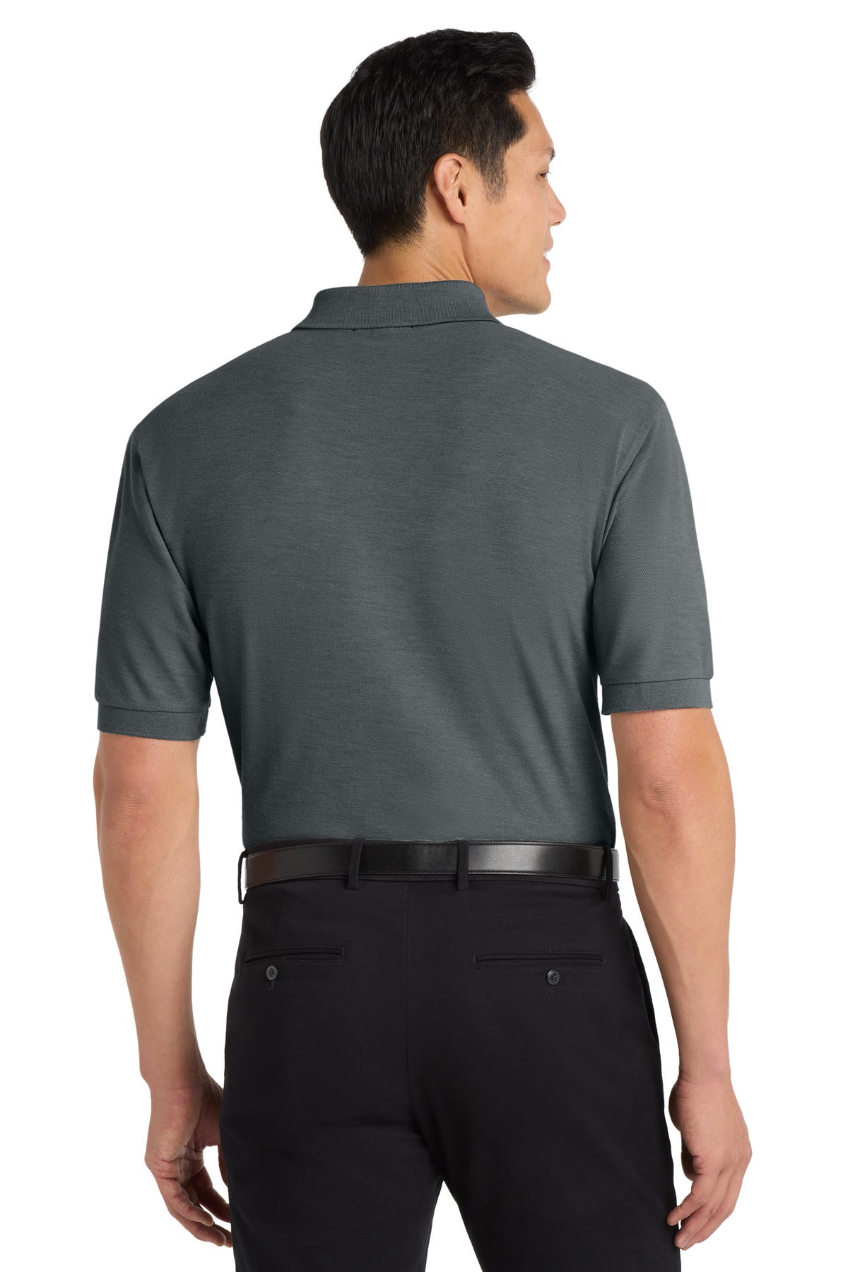 Port Authority Tall Silk Touch Polo - Steel Grey