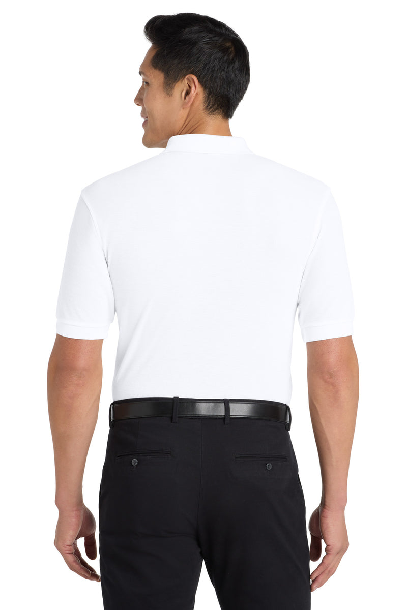 Port Authority Tall Silk Touch Polo - White