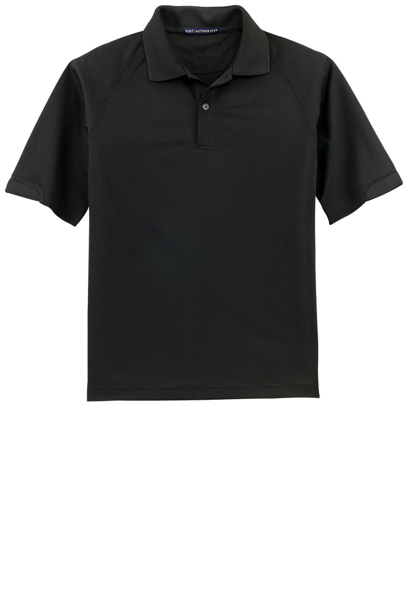 Port Authority Tall Dry Zone Ottoman Polo - Black