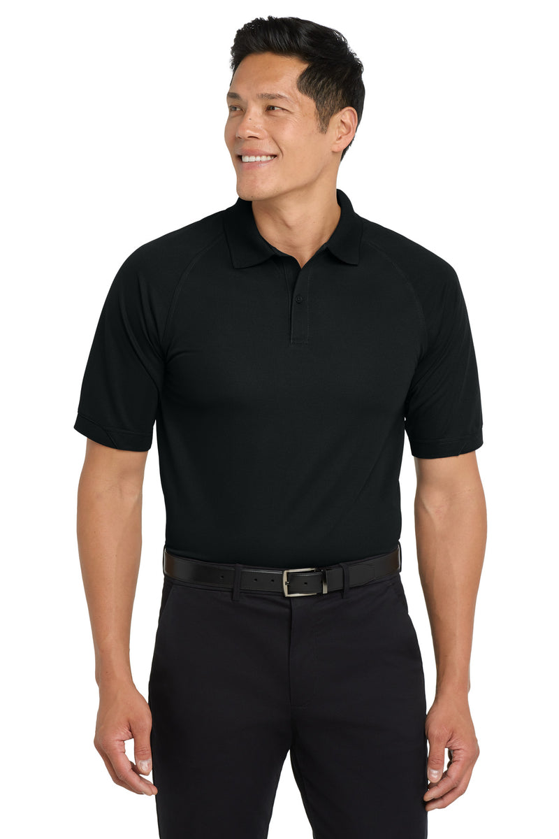 Port Authority Tall Dry Zone Ottoman Polo - Black