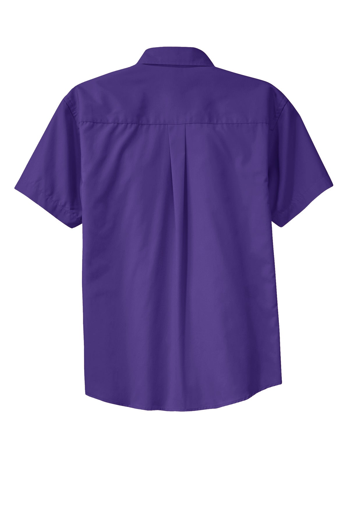Port Authority Tall Short Sleeve Easy Care Shirt - Purple/ Light Stone