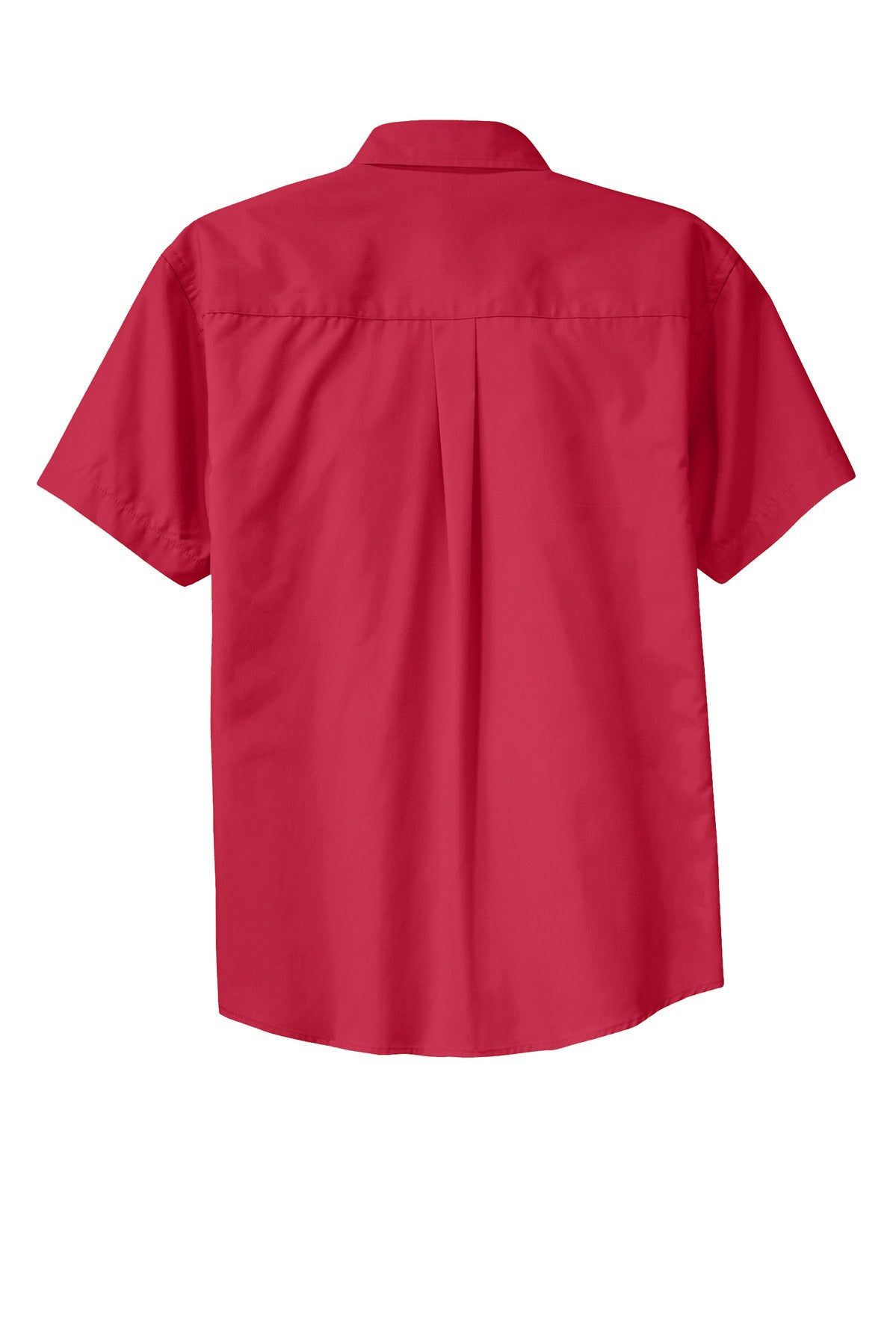 Port Authority Tall Short Sleeve Easy Care Shirt - Red/ Light Stone