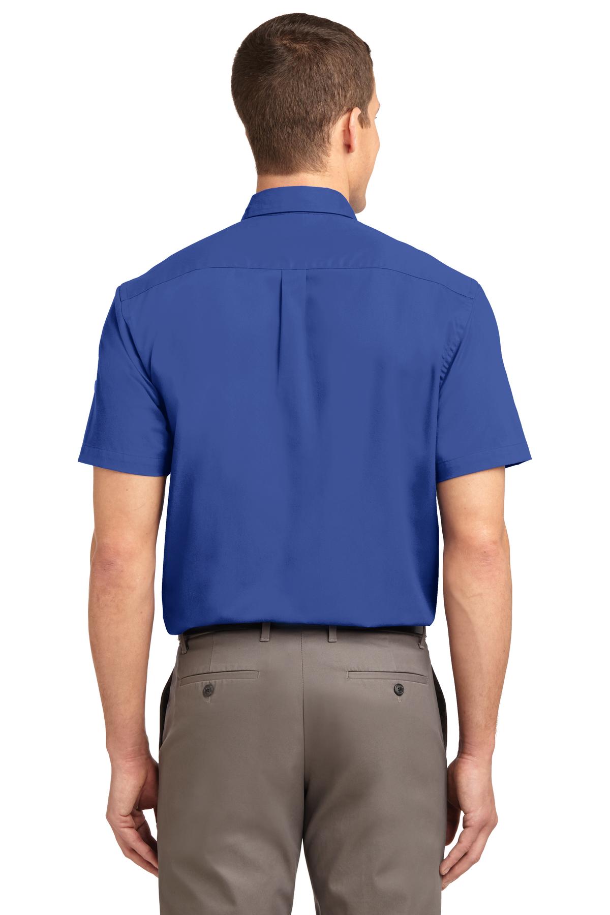 Port Authority Tall Short Sleeve Easy Care Shirt - Royal/ Classic Navy
