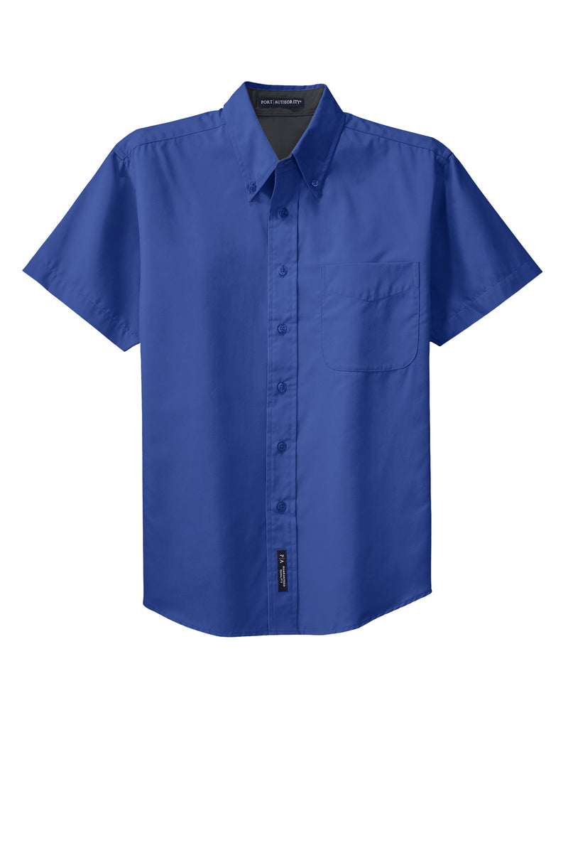 Port Authority Tall Short Sleeve Easy Care Shirt - Royal/ Classic Navy