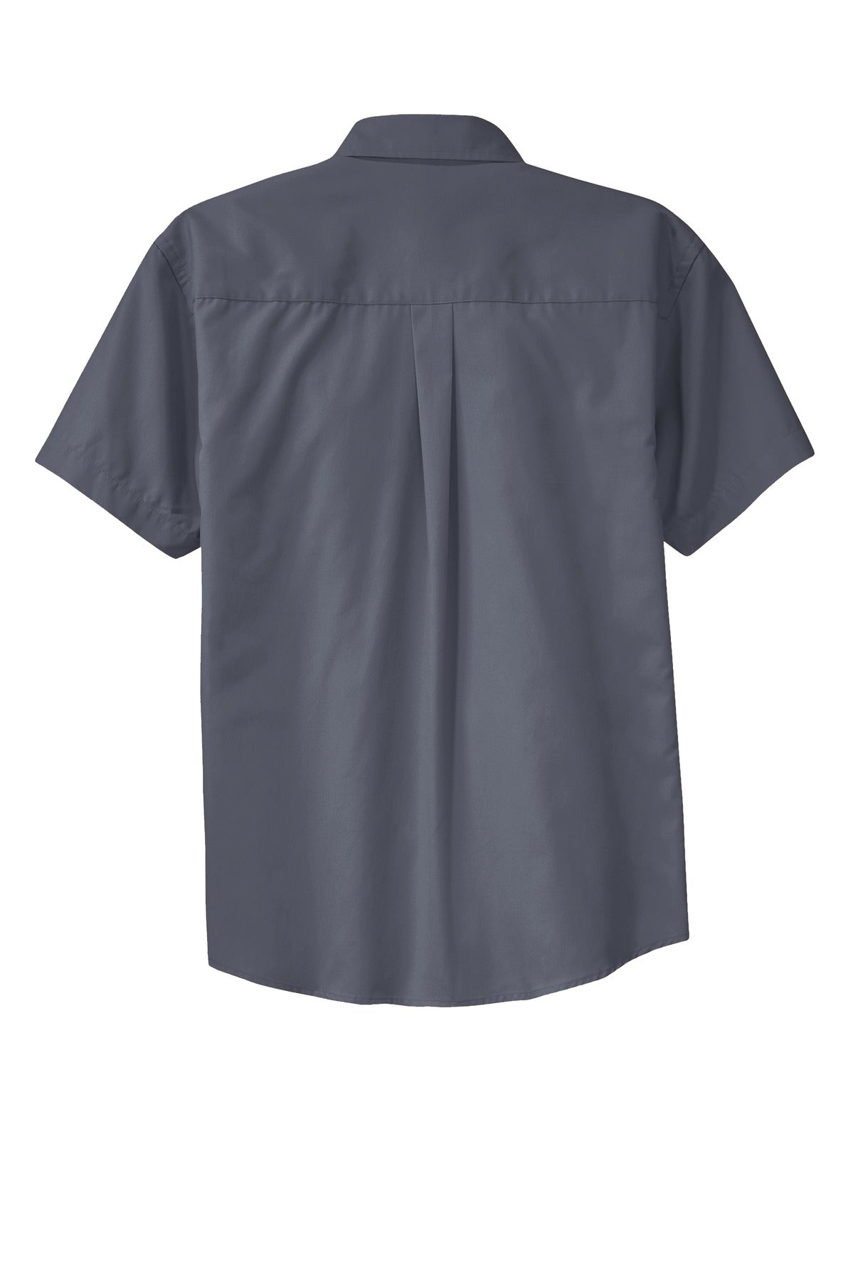 Port Authority Tall Short Sleeve Easy Care Shirt - Steel Grey/ Light Stone