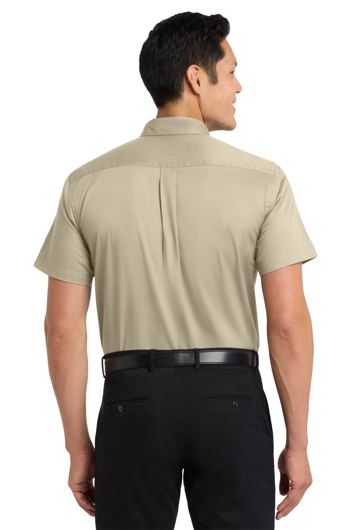 Port Authority Tall Short Sleeve Easy Care Shirt - Stone