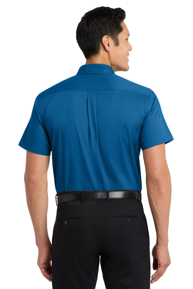 Port Authority Tall Short Sleeve Easy Care Shirt - Strong Blue