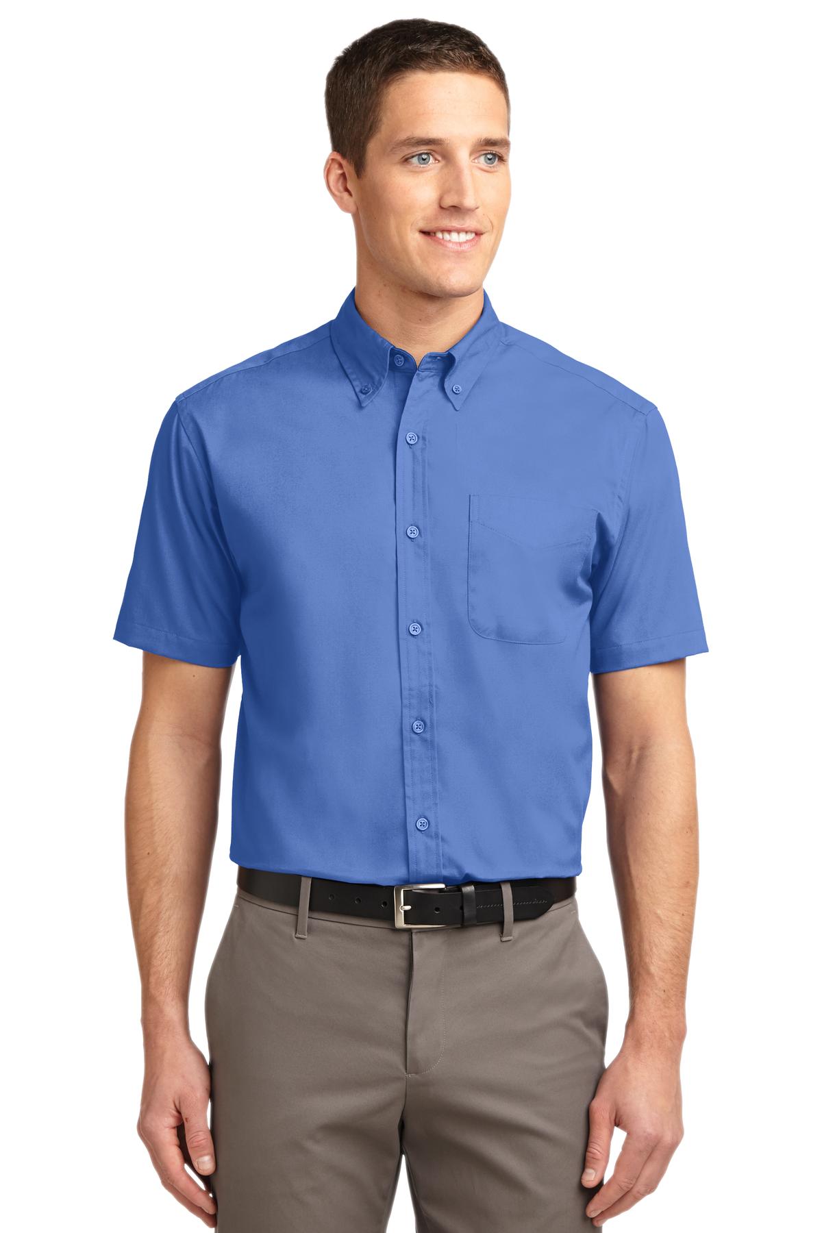 Port Authority Tall Short Sleeve Easy Care Shirt - Ultramarine Blue