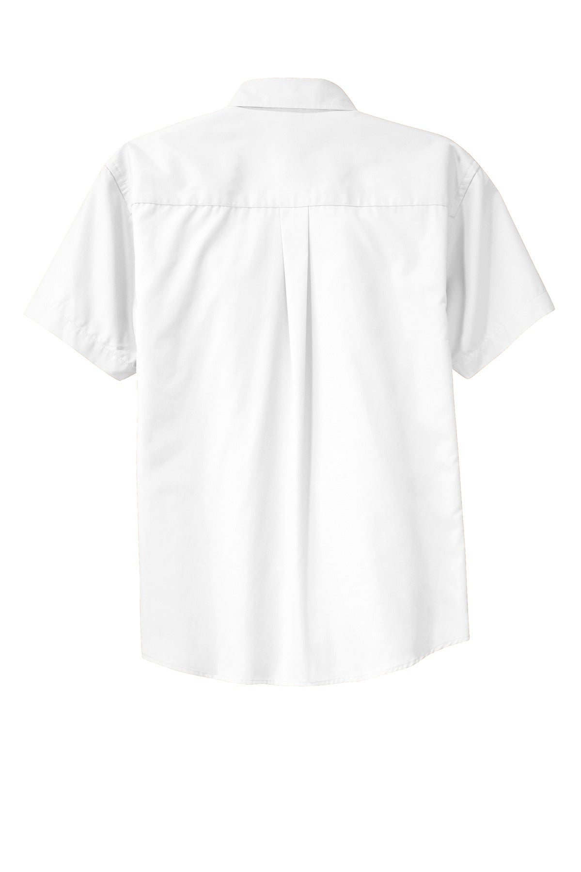 Port Authority Tall Short Sleeve Easy Care Shirt - White/ Light Stone