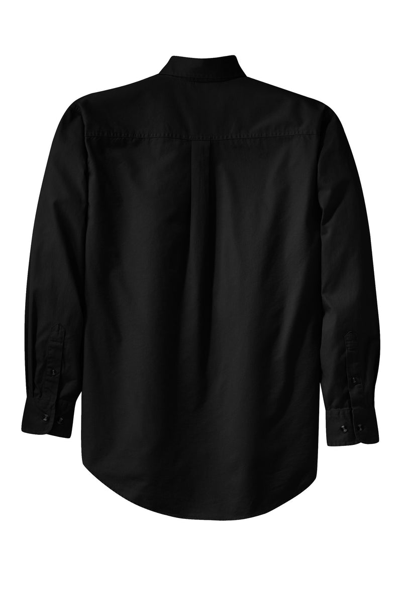 Port Authority Tall Long Sleeve Twill Shirt - Black