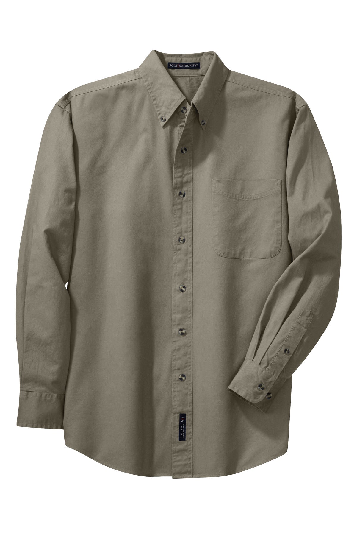 Port Authority Tall Long Sleeve Twill Shirt - Khaki