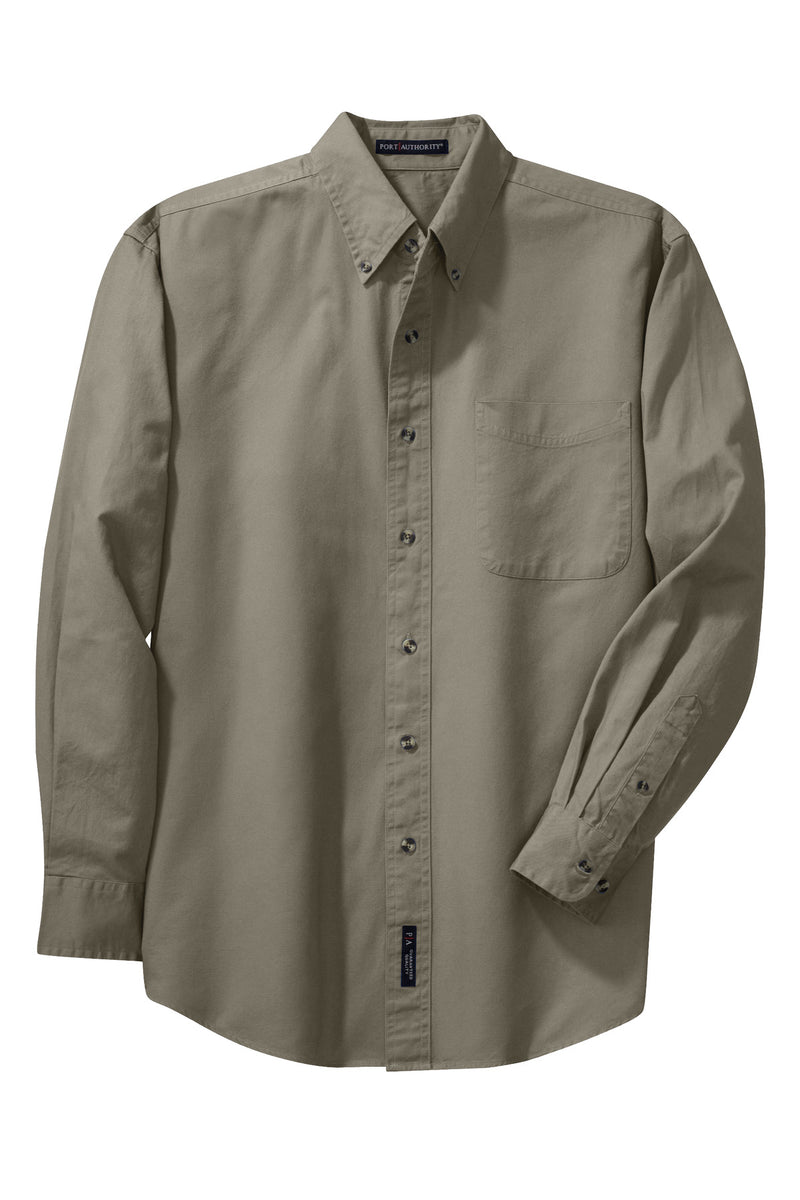 Port Authority Tall Long Sleeve Twill Shirt - Khaki