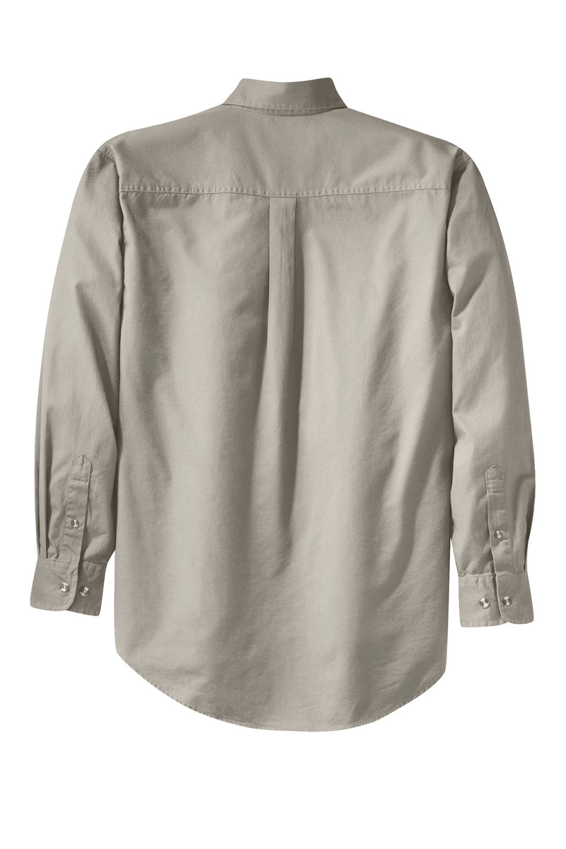 Port Authority Tall Long Sleeve Twill Shirt - Stone