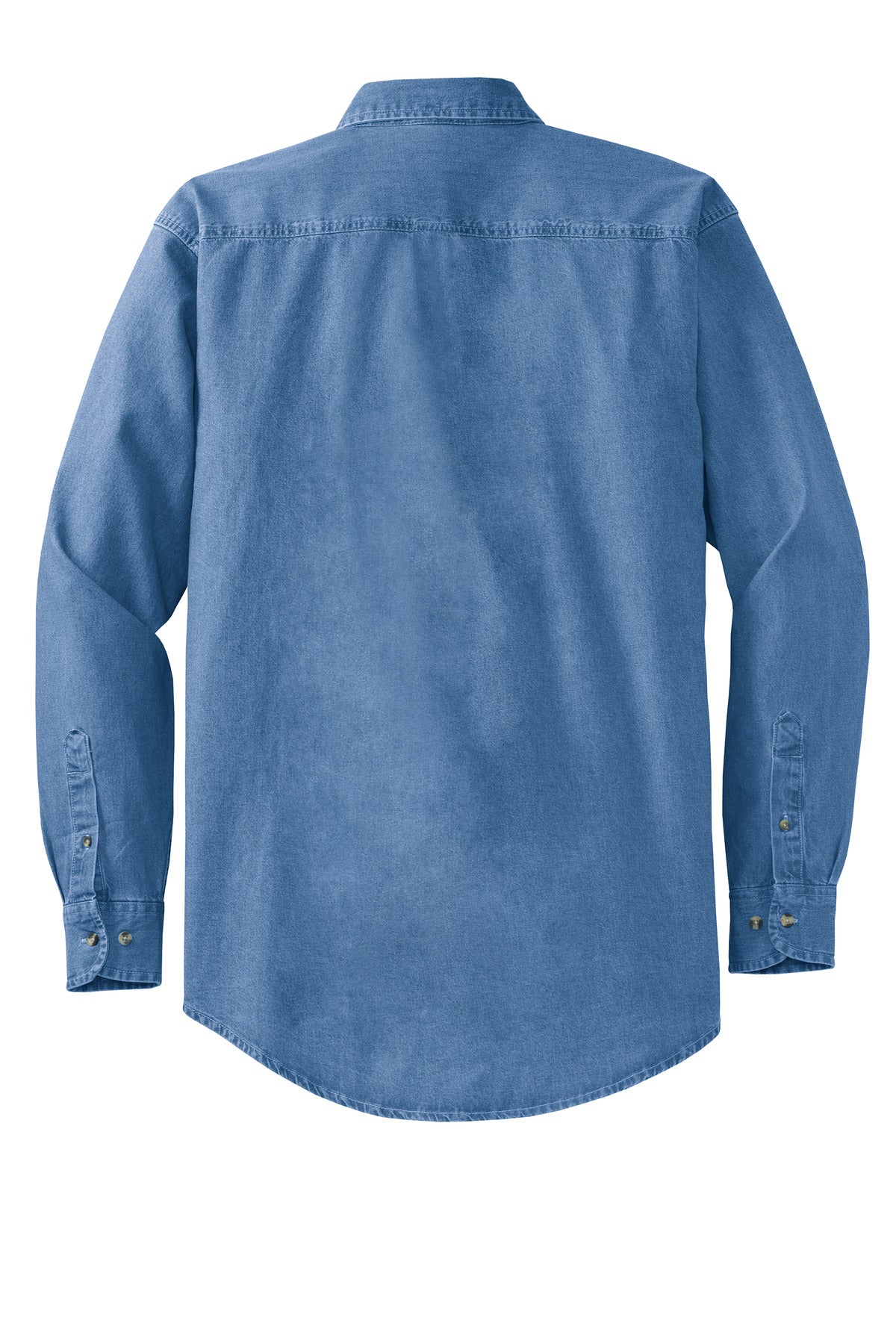 Port Authority Tall Long Sleeve Denim Shirt - Faded Blue