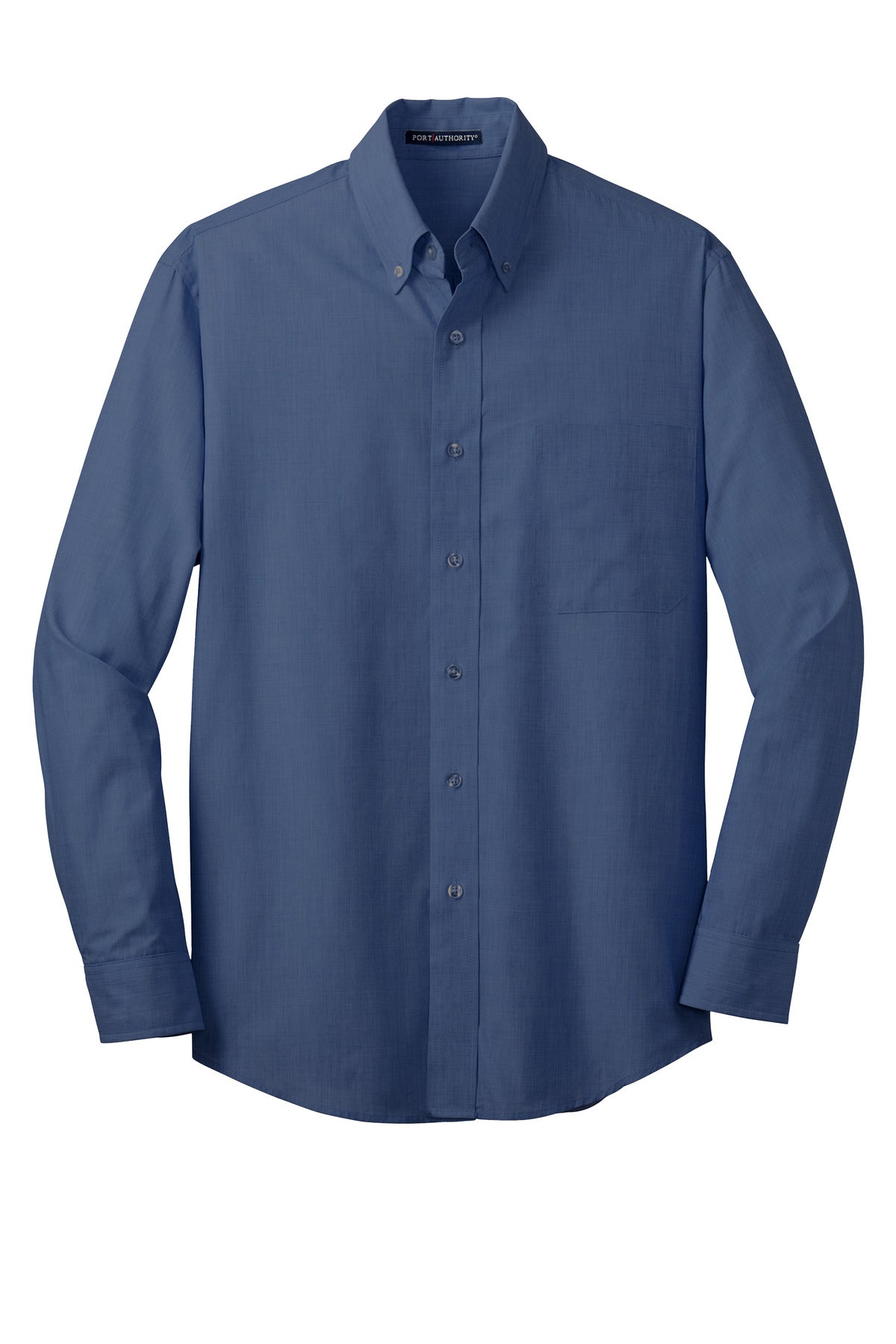 Port Authority Tall Crosshatch Easy Care Shirt - Deep Blue