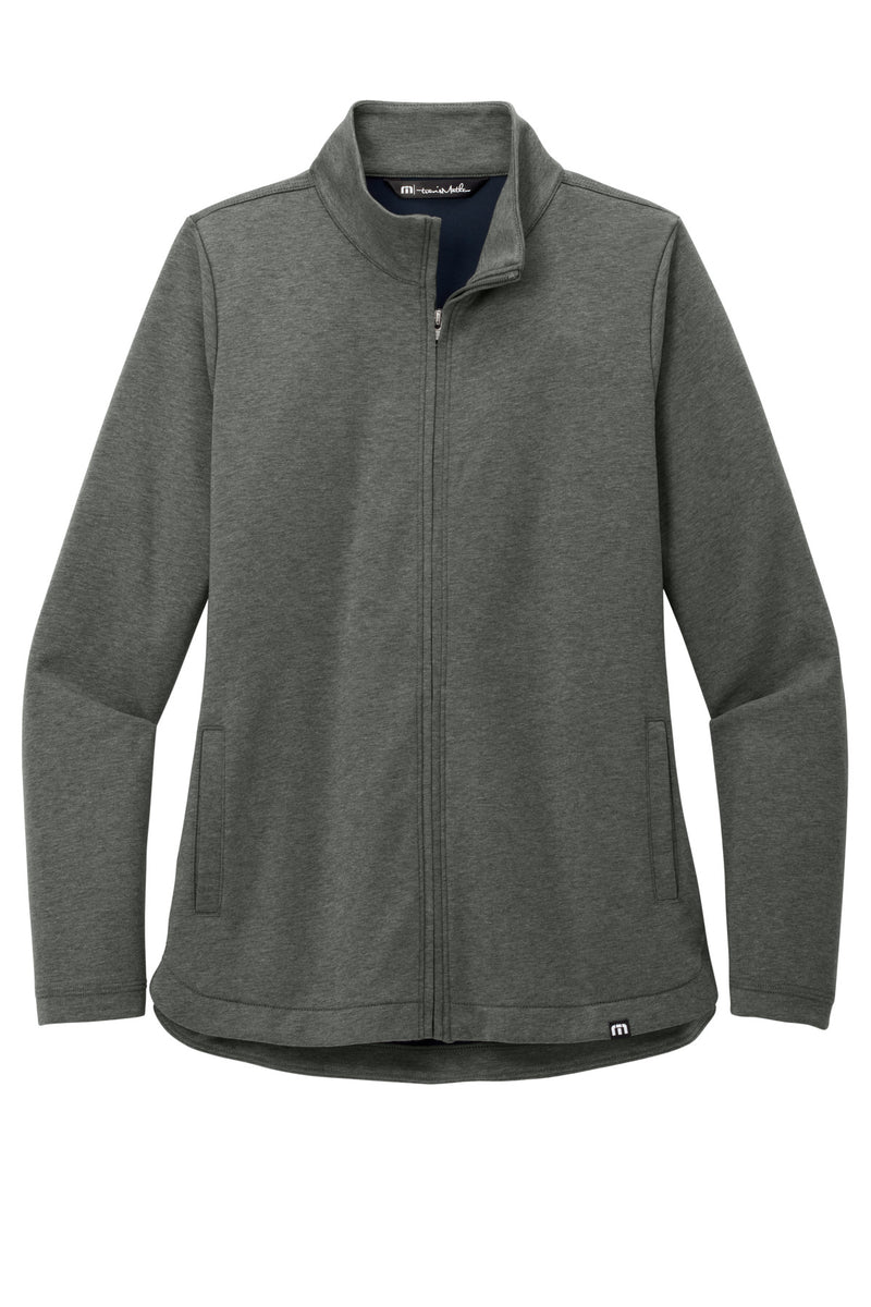 TravisMathew Women's Coveside Full-Zip - Dark Grey Heather