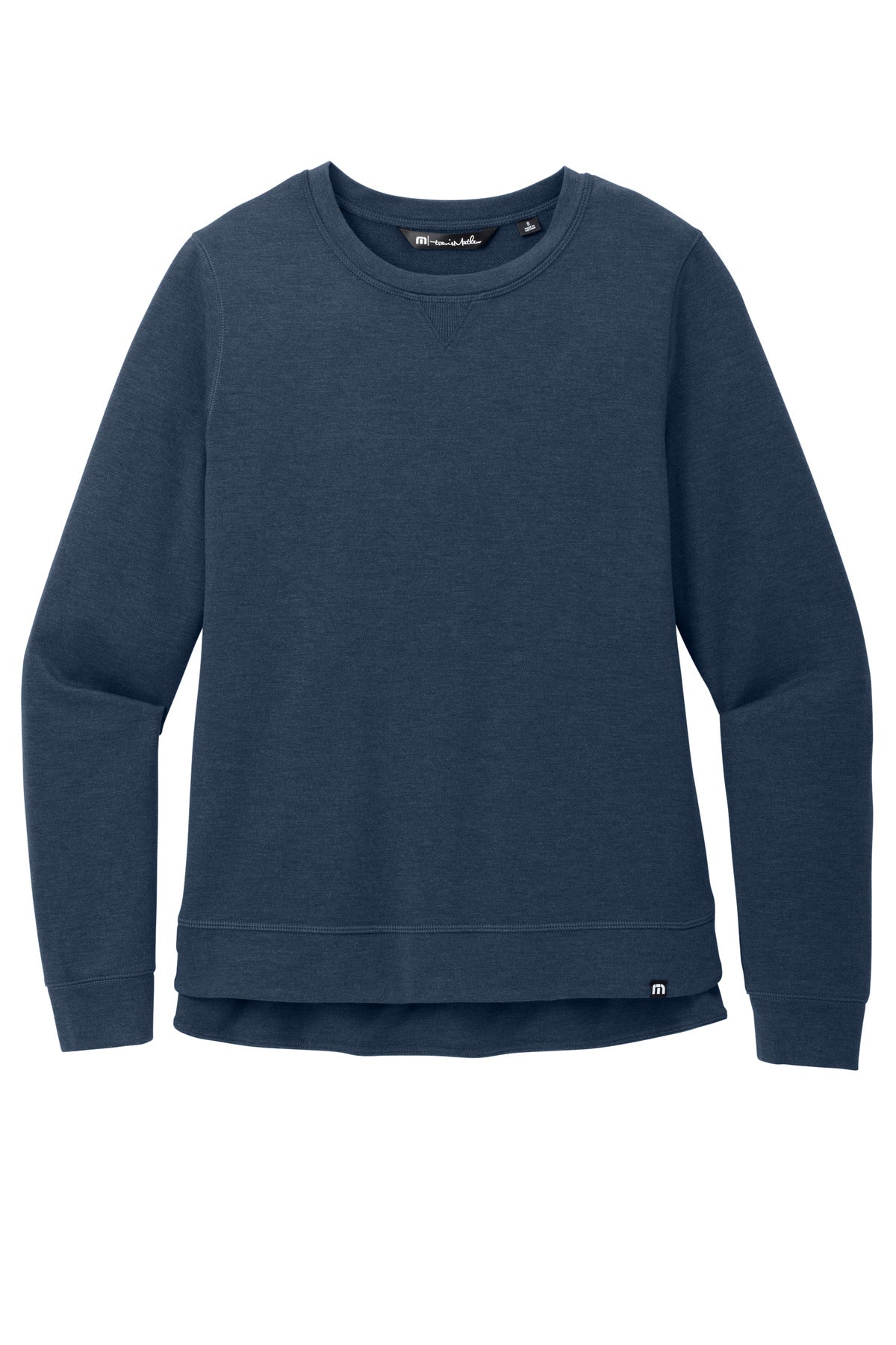 TravisMathew Women's Long Weekend Crew - Blue Nights Heather