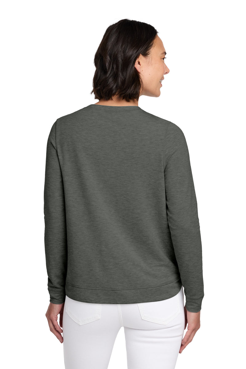 TravisMathew Women's Long Weekend Crew - Dark Grey Heather