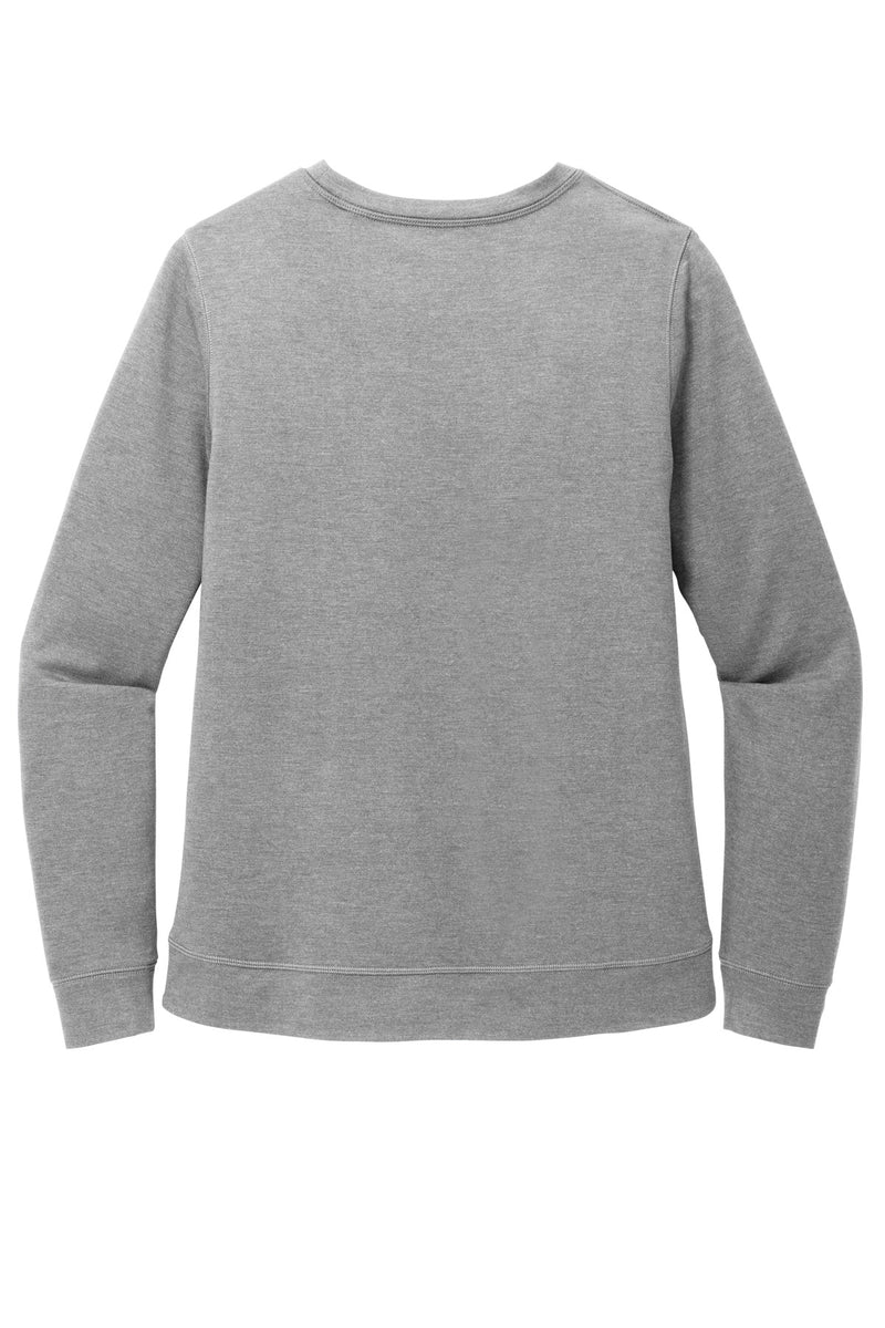 TravisMathew Women's Long Weekend Crew - Light Grey Heather