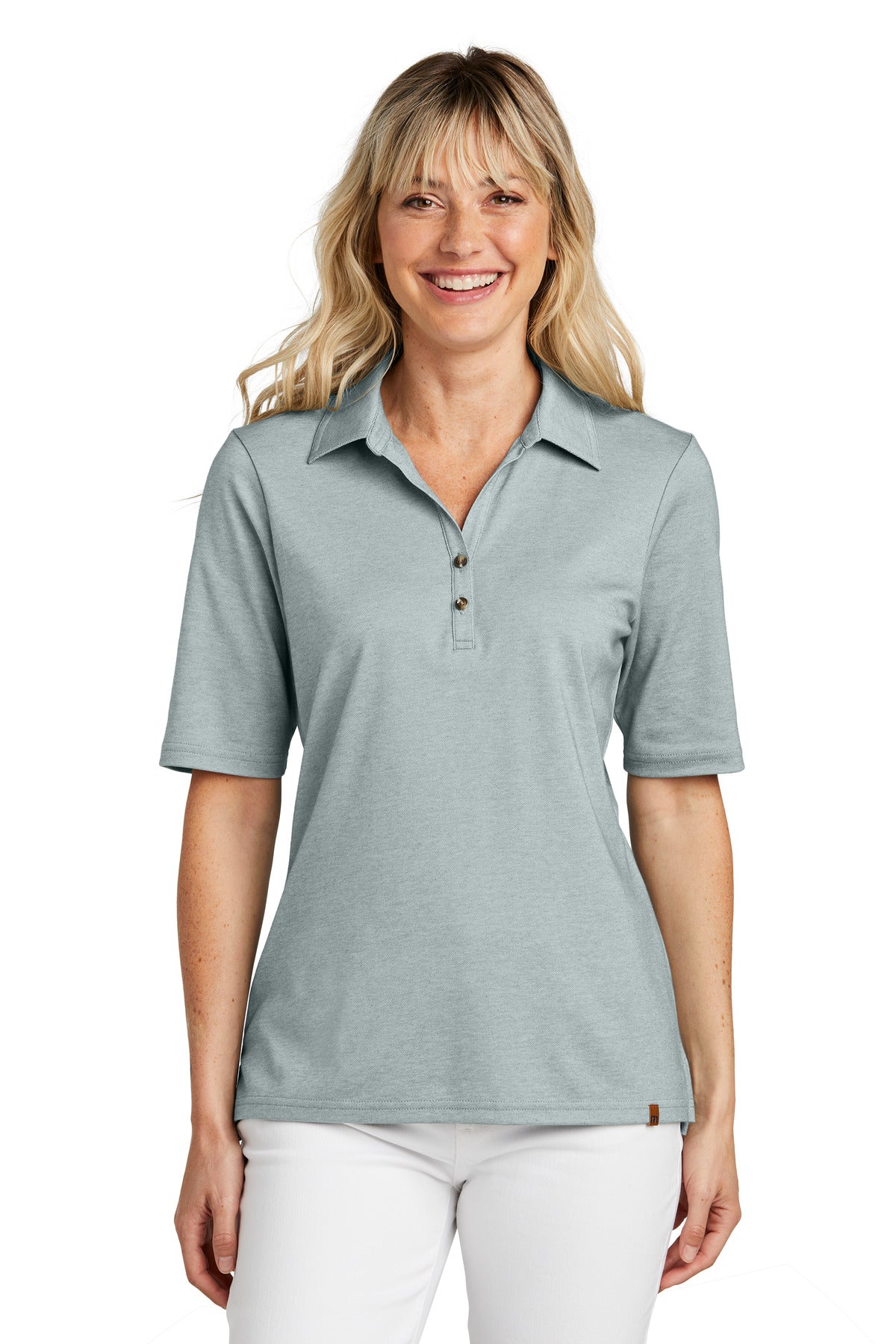 TravisMathew Women's Sunsetters Polo - Balsam Green Heather