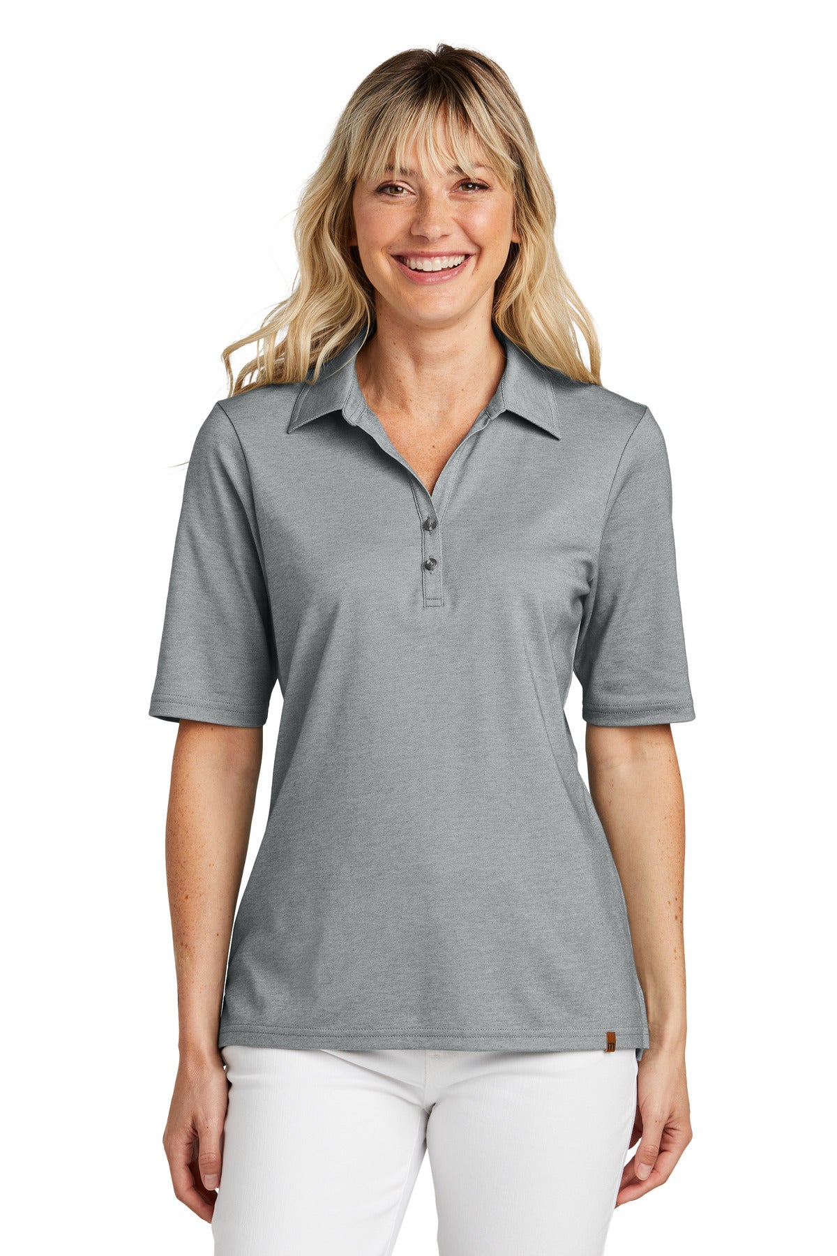 TravisMathew Women's Sunsetters Polo - Grey Heather