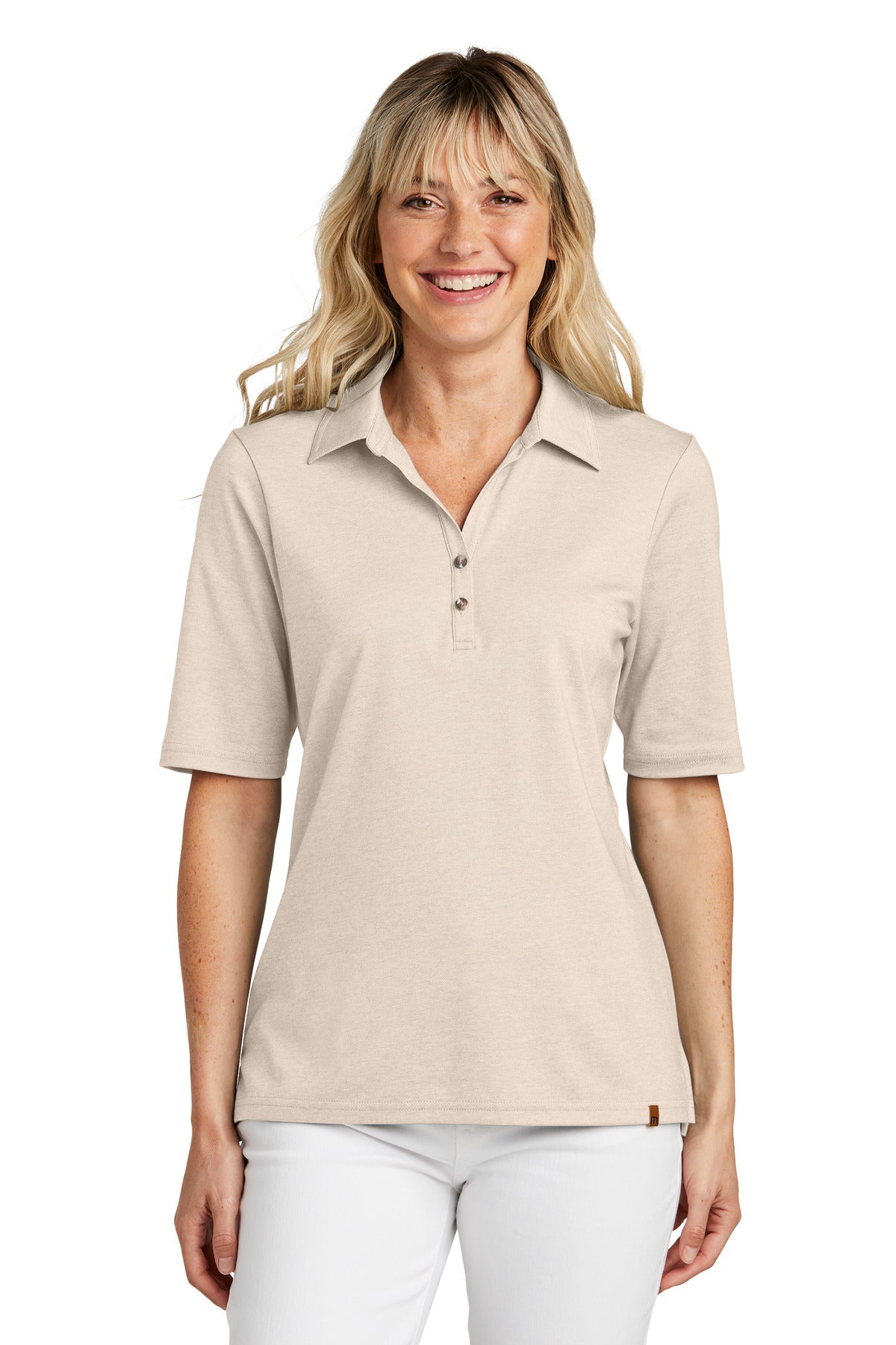 TravisMathew Women's Sunsetters Polo - Natural Heather