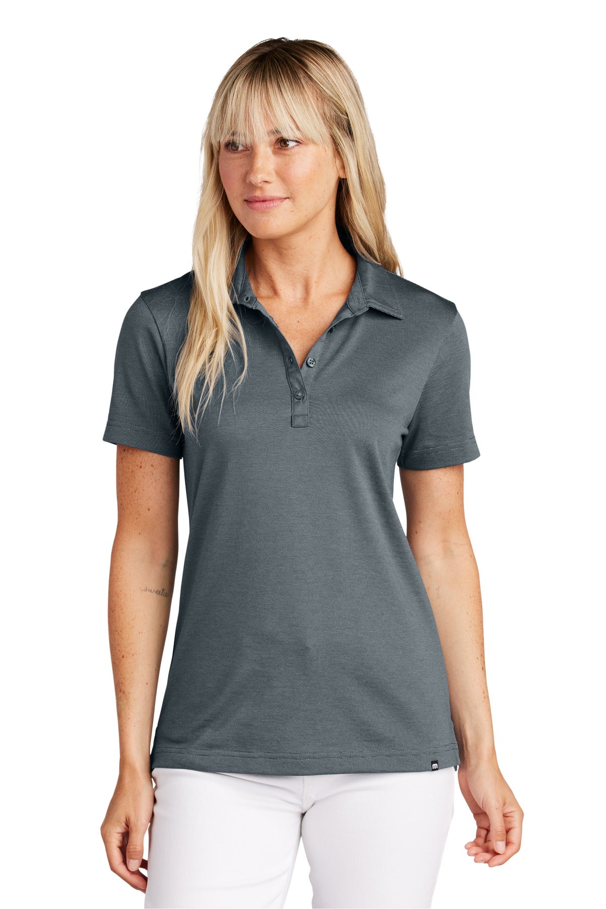 TravisMathew Women's Sunnyvale Polo - Blue Nights Heather