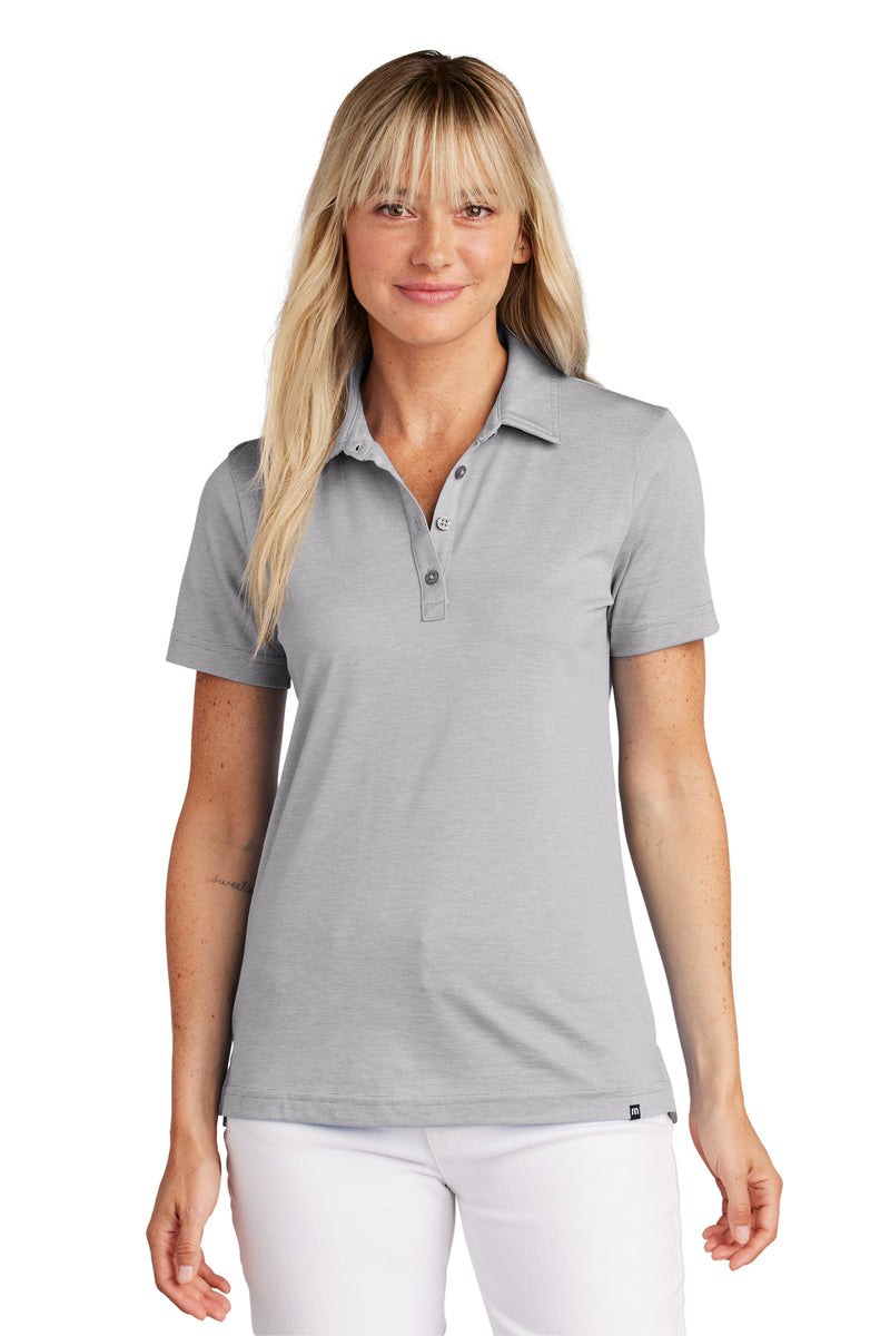TravisMathew Women's Sunnyvale Polo - Light Grey Heather