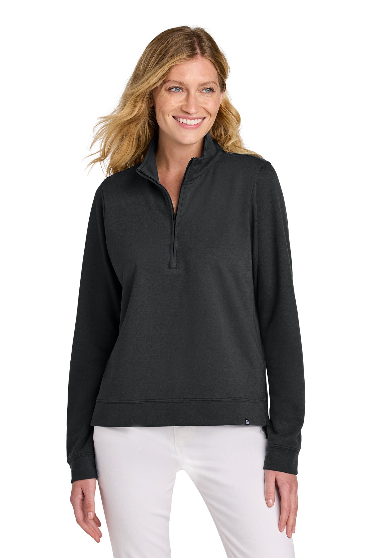 TravisMathew Women's Coveside 1/2-Zip - Black