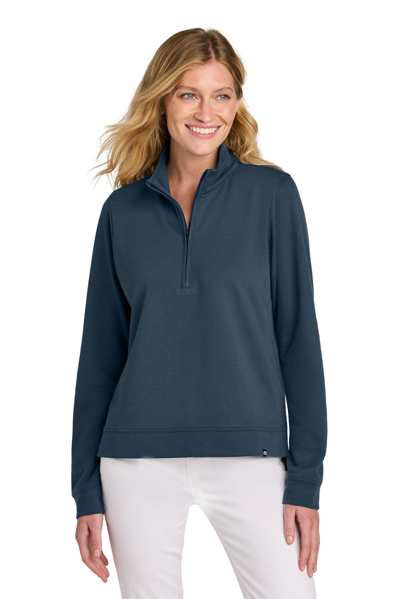 TravisMathew Women's Coveside 1/2-Zip - Blue Nights