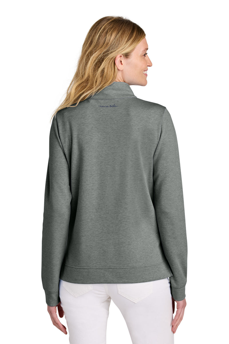 TravisMathew Women's Coveside 1/2-Zip - Dark Grey Heather