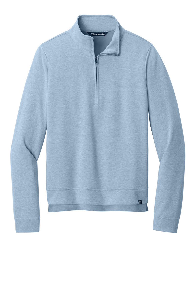 TravisMathew Women's Coveside 1/2-Zip - Light Blue Heather