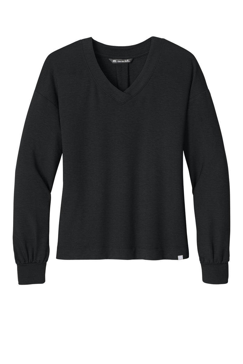 TravisMathew Women's Long Weekend V-Neck - Black