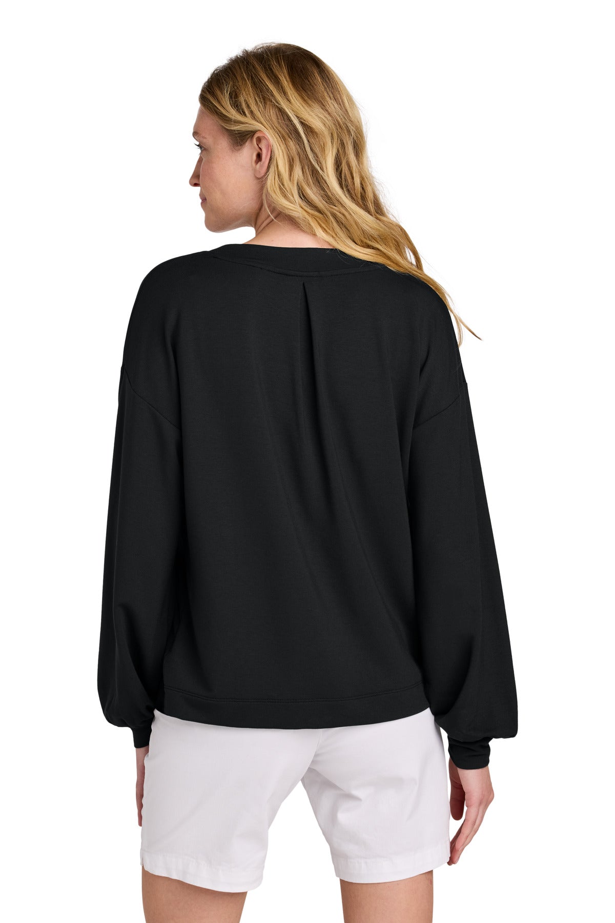 TravisMathew Women's Long Weekend V-Neck - Black