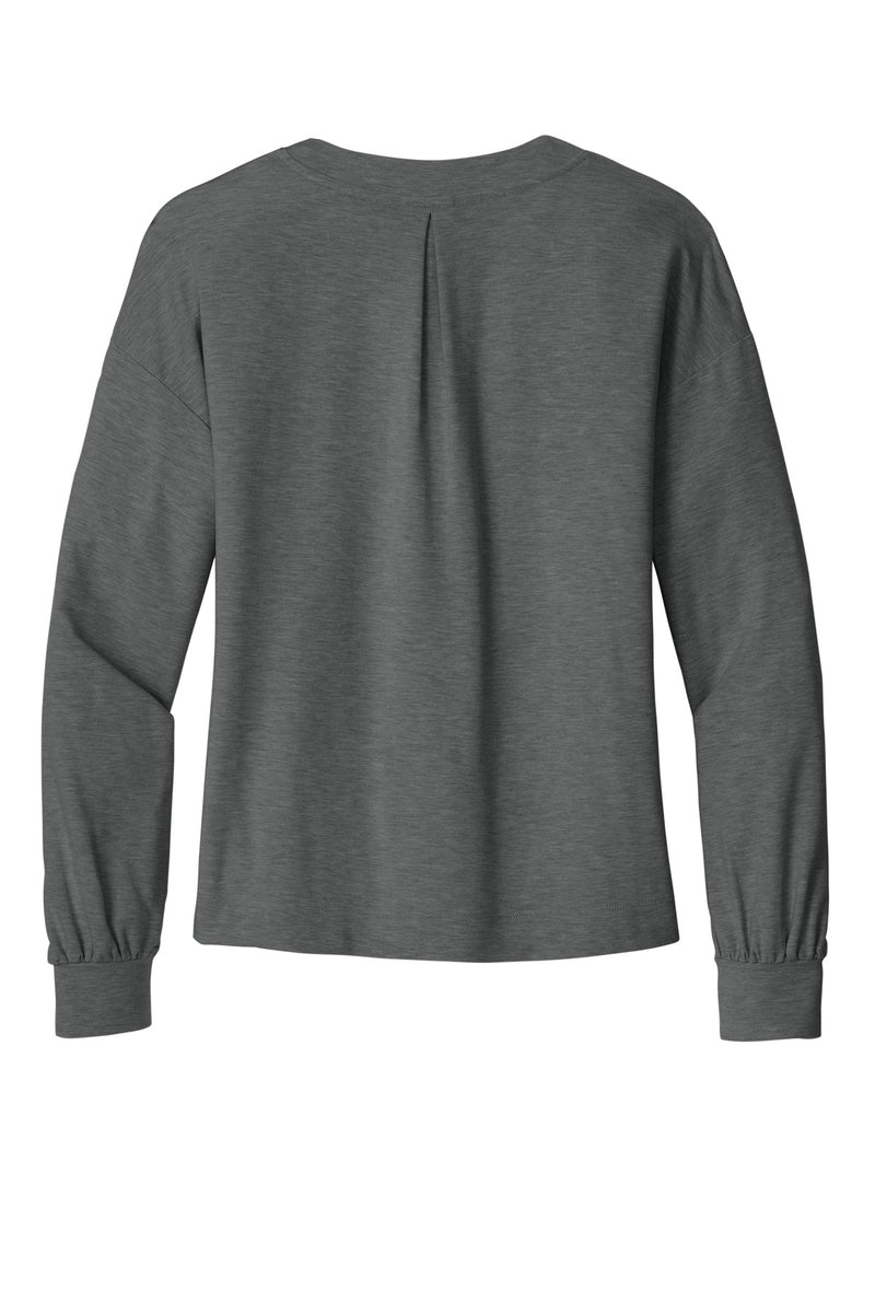 TravisMathew Women's Long Weekend V-Neck - Dark Grey Heather