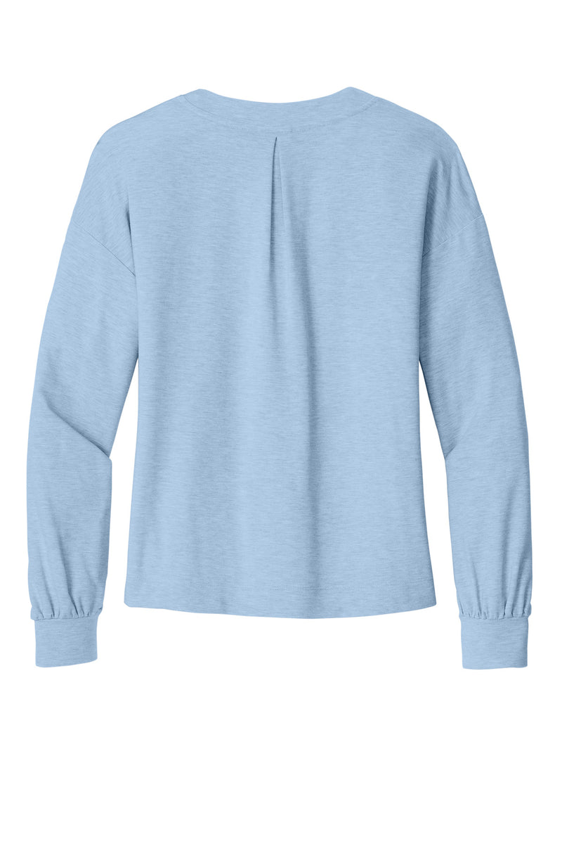TravisMathew Women's Long Weekend V-Neck - Kentucky Blue Heather