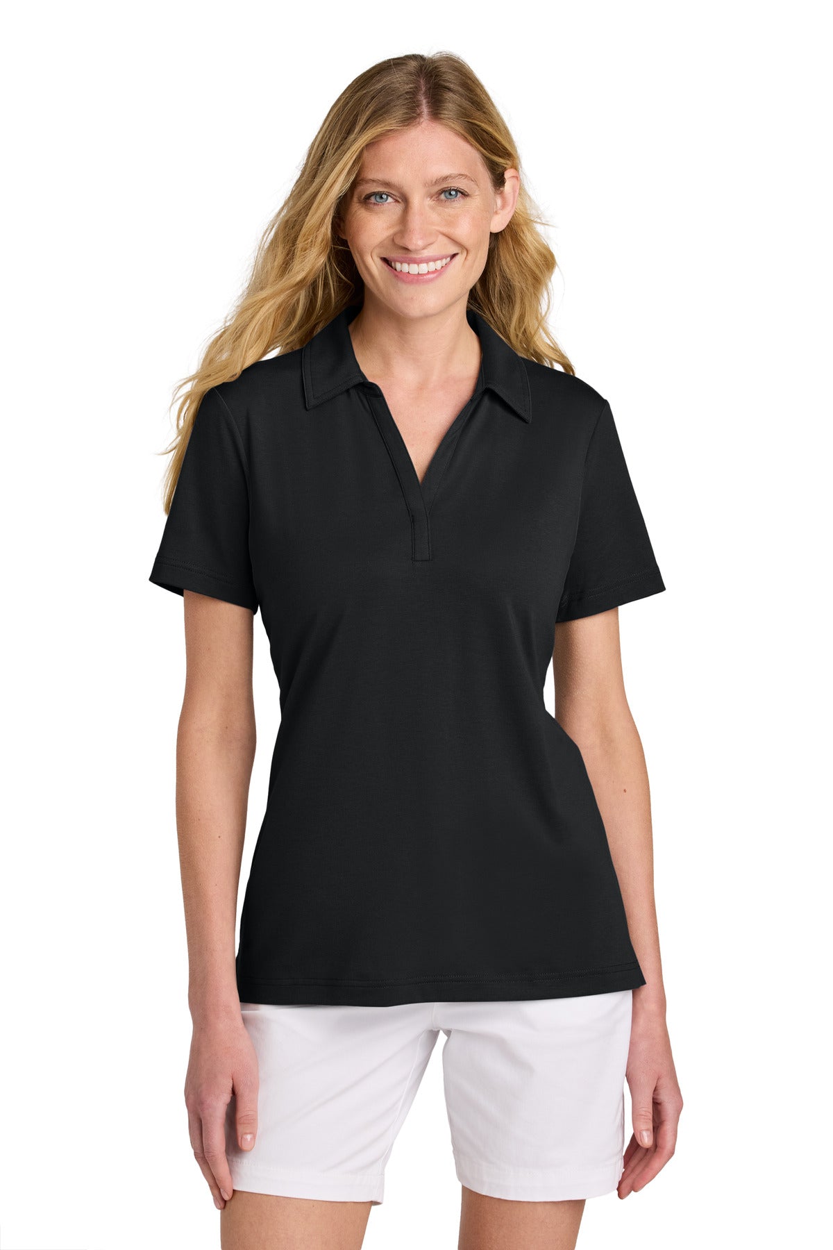TravisMathew Women's Glenview Solid Polo - Black