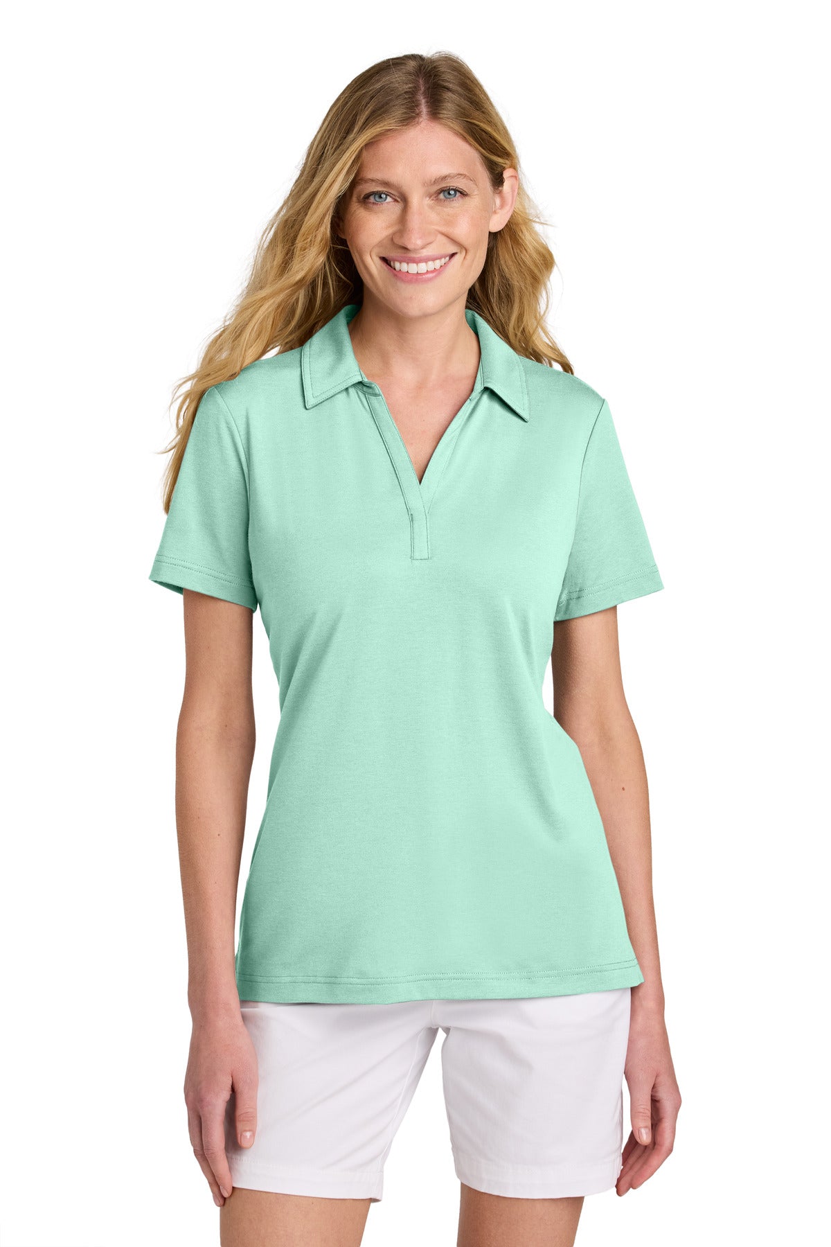 TravisMathew Women's Glenview Solid Polo - Mint
