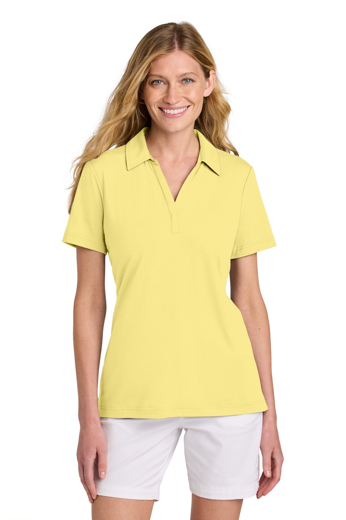 TravisMathew Women's Glenview Solid Polo - Pale Yellow