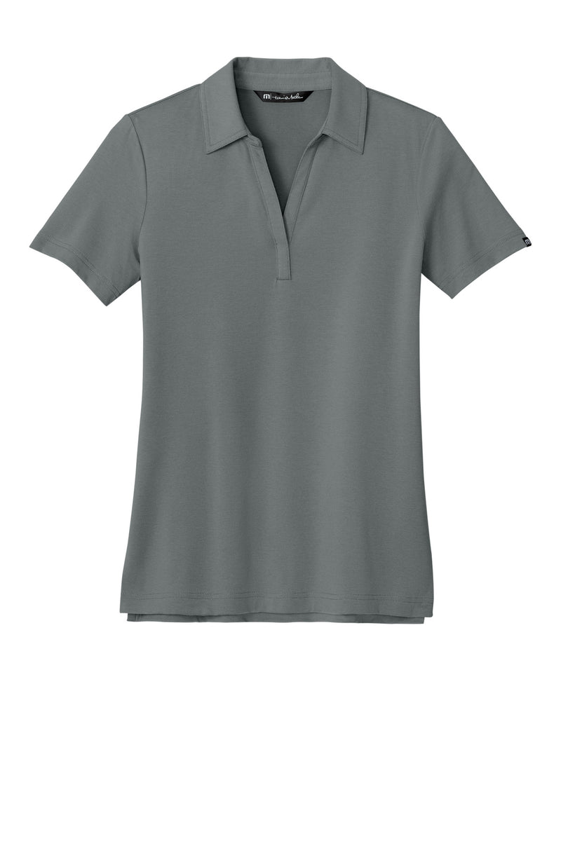 TravisMathew Women's Glenview Solid Polo - Quiet Shade Grey