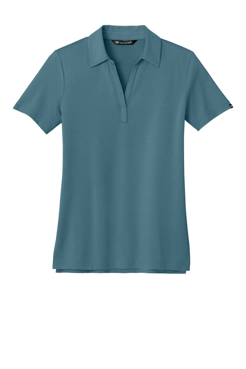 TravisMathew Women's Glenview Solid Polo - Stellar Blue