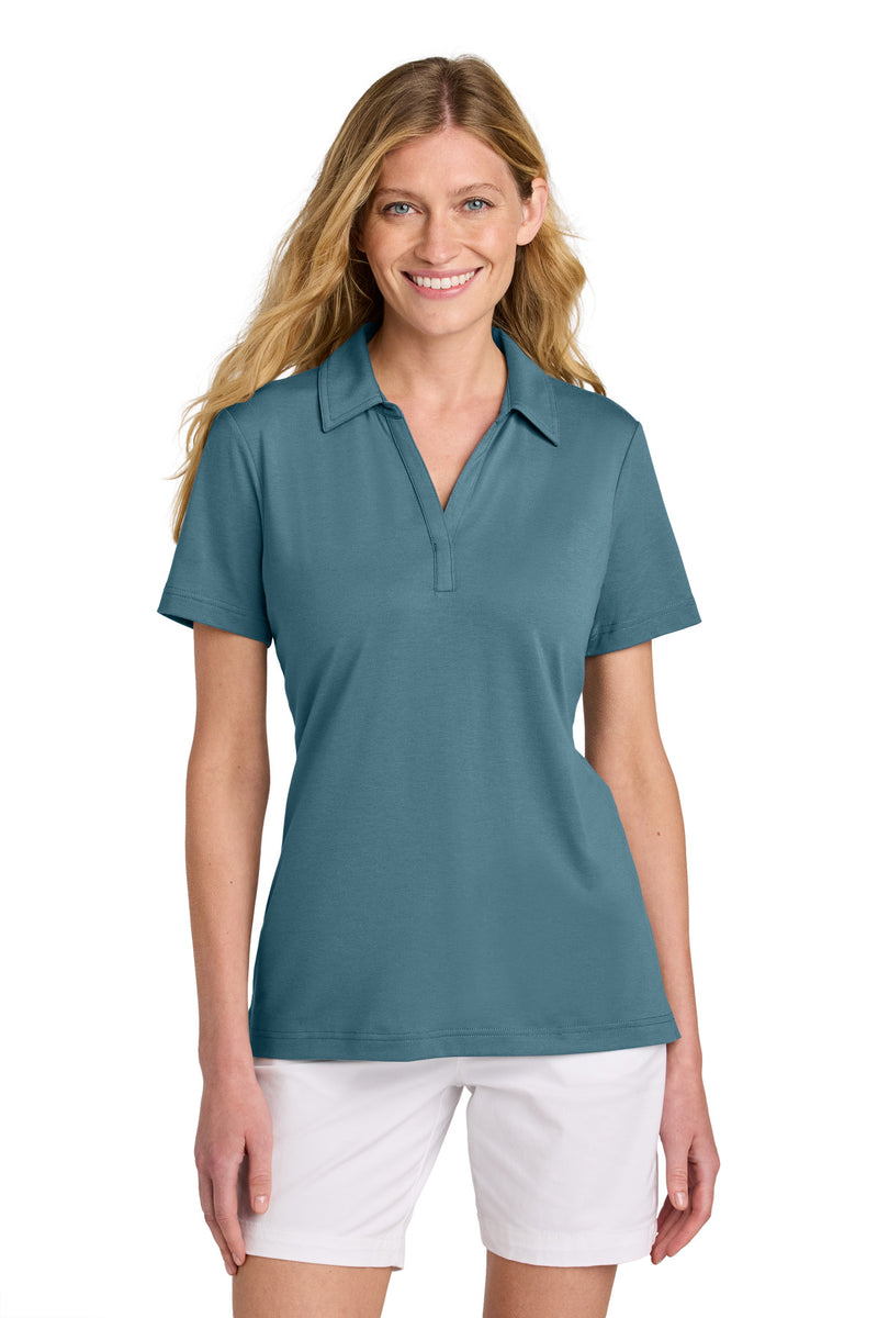 TravisMathew Women's Glenview Solid Polo - Stellar Blue