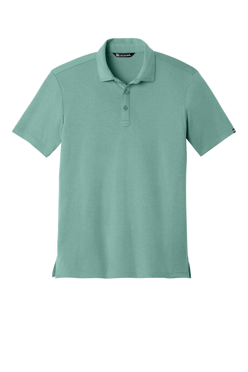 TravisMathew Coto Performance Polo - Beryl Green Heather