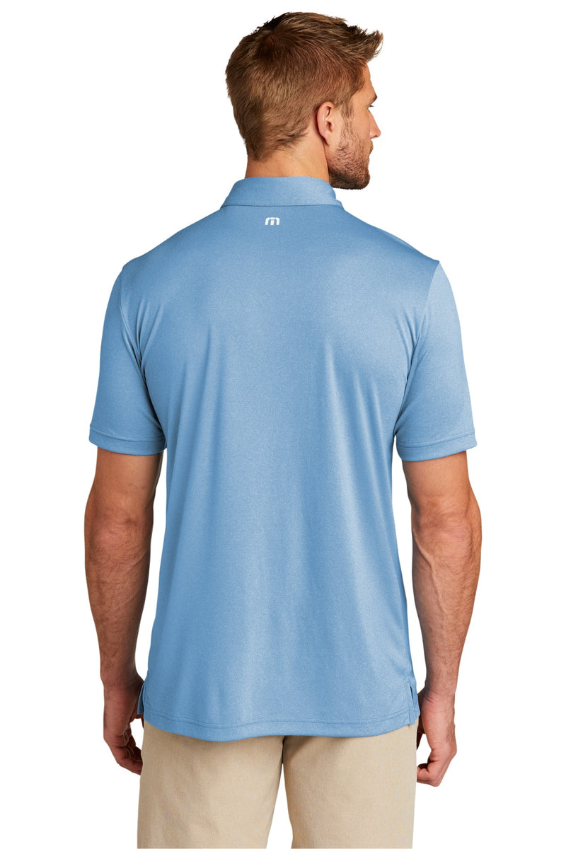 TravisMathew Coto Performance Polo - Brilliant Blue Heather