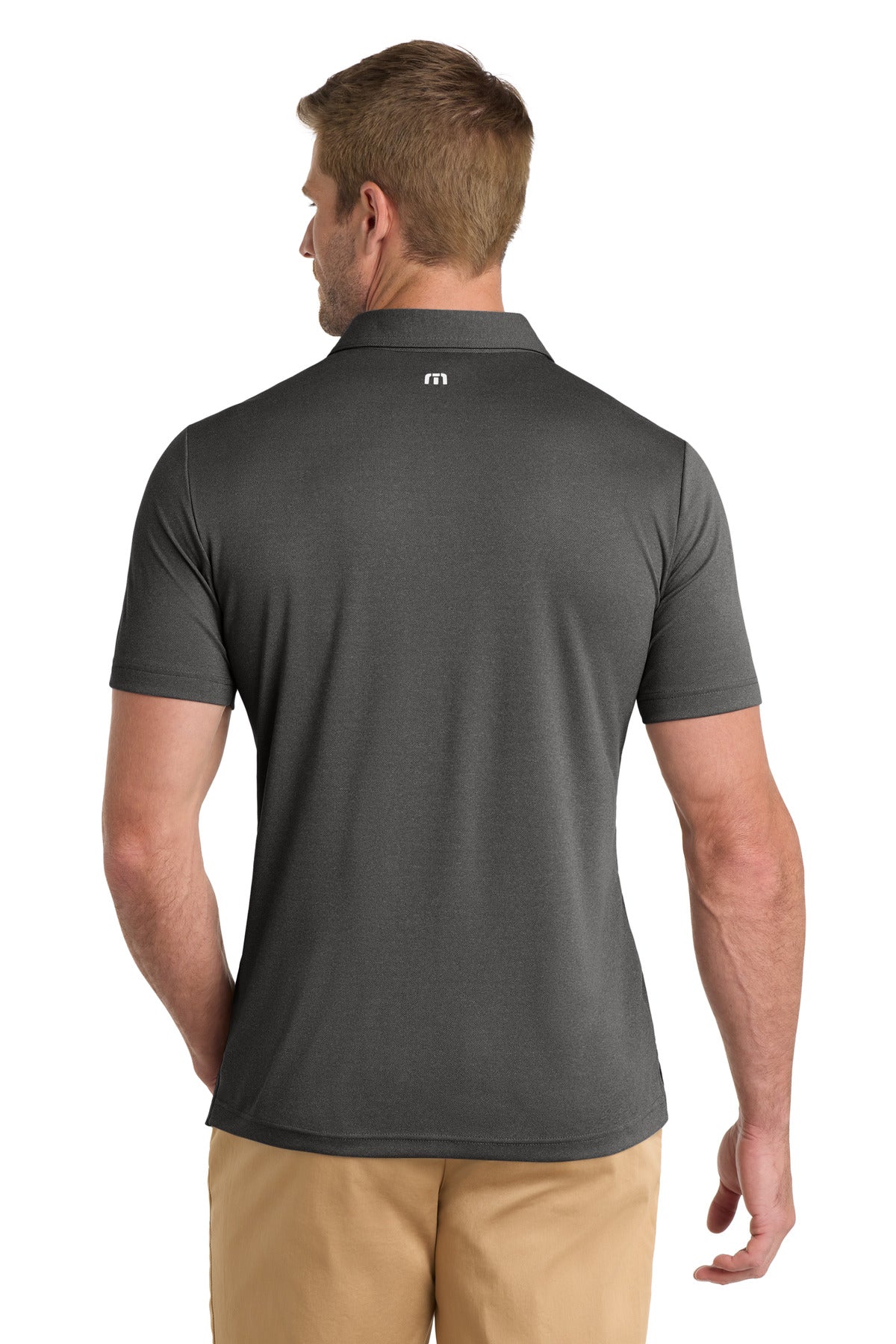 TravisMathew Coto Performance Polo - Quiet Shade Grey Heather
