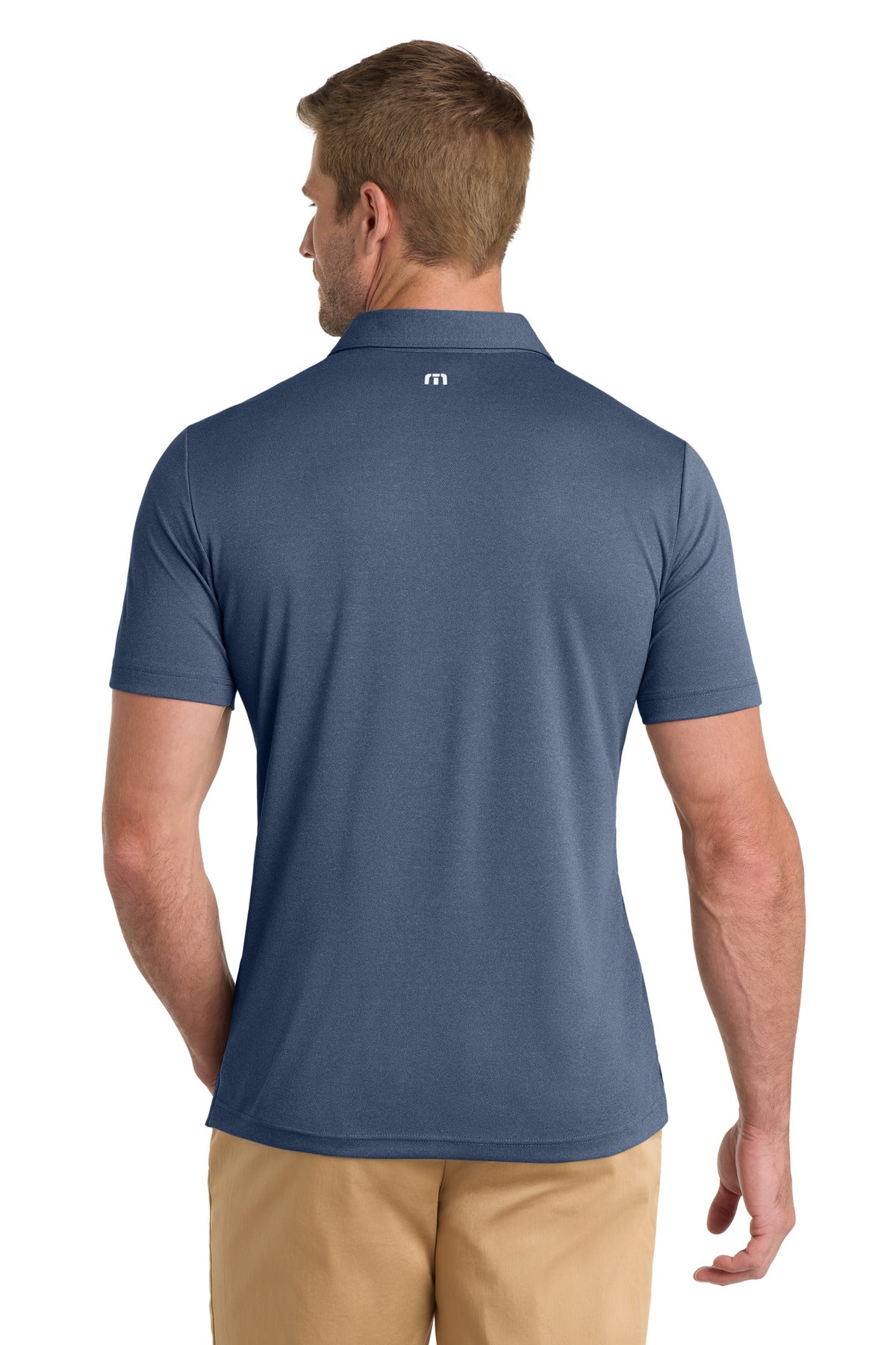 TravisMathew Coto Performance Polo - Vintage Indigo/ Black